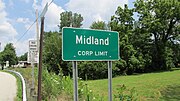 Midland corporation limit sign