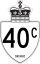 Highway 40C marker