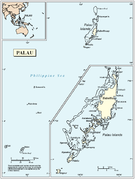 Palau geography map