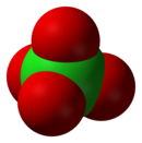 Spacefill model of perchlorate