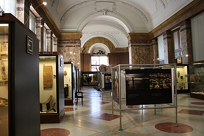 The interior of the museum, photographed in 2011, shortly before its major renovation