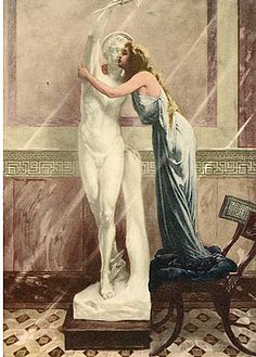 Eunice Kissing a Statue of Petronius (Quo Vadis)