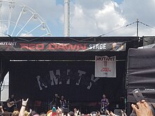 The Amity Affliction performing in 2018