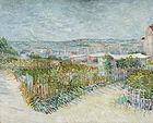 Vegetable Gardens in Montmartre: La Butte Montmartre 1887 Van Gogh Museum, Amsterdam (F316)