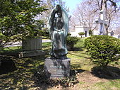 The gravesite of Alexander Archipenko in Woodlawn Cemetery, Bronx, NY
