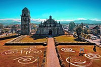 Earthquake baroque Paoay Church (c. 1694), World Heritage Site and a National Cultural Treasure