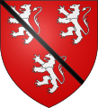 Coat of arms of the Koerich family, vassals of the lords of Koerich, maybe a bastard branch of the first lords of Koerich.