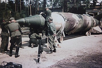 V-2 rocket in Blizna, 1943