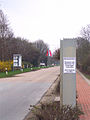 Betreten-Verboten-Schilder am Eingang des KKS