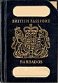 A Barbadian passport as issued for Citizens of the United Kingdom and Colonies in 1960s.