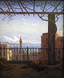 Neapel mit Monte Somma und Vesuv, 1831. Niedersächsisches Landesmuseum Hannover