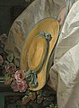 Detail of the bergère hat from Boucher's portrait of Madame Bergeret