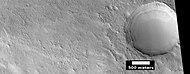 Layers around crater, as seen by HiRISE under HiWish program