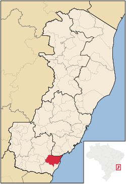 Location in Espírito Santo