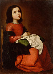 The Virgin Mary as a Child Praying, c. 1658–1664, Hermitage Museum, Saint Petersburg