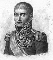Blank and white portrait of Pierre Dupont in military uniform