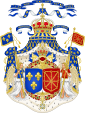 Royal Coat of Arms of the Kingdom of France of Saint-Domingue
