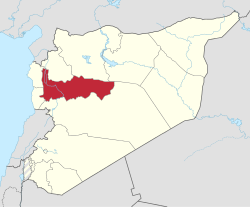 Die Lage der Provinz in Syrien