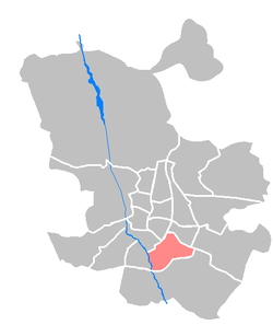 Location of Puente de Vallecas