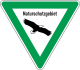 Naturschutzgebiet-Schild in Hessen