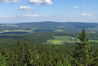 Blick von der Kösseine nach Südosten zum Steinwald