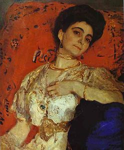 Portrait of Maria Akimova (1908)