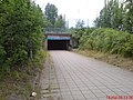 A subway under the railway viewed from taxi station in Nokia, Finland