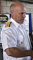 Rear Admiral Anders Grenstad with shoulder mark of a Swedish rear admiral (1972–present)