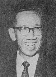 Official portrait of Sumitro Djojohadikusumo