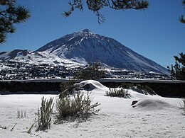 Teide National Park in winter