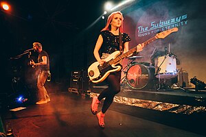 The Subways performing live in 2020