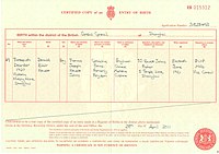 A consular birth certificate