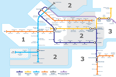 TransLink Major Routes Map