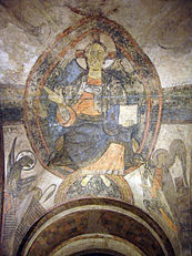 Atrium vault frescoes at MNAC