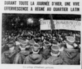 Grève des étudiants dans le quartier latin dans L'Ami du Peuple du 3 février 1935.