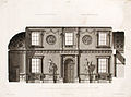 Cross section of Hall, Syon House, London