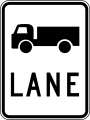 (R7-1-3) Truck Lane
