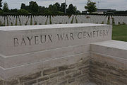 Main entrance to Bayeux War Cemetery