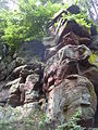 Rock formation at the Heidelsburg Castle