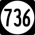 State Route 736 marker