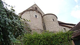 The church in Creysse