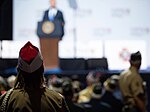 President Donald J. Trump delivers remarks at the Veterans of Foreign Wars national conference.