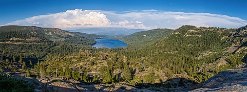 Donner Lake as seen from Donner Pass