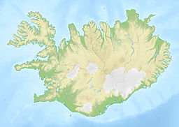 Location of Hafravatn in Iceland.