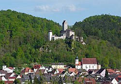 Kipfenberg with the Kipfenberg Castle seen from northwest