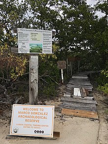 Signs at the Entrance to Marco Gonzalez Reserve