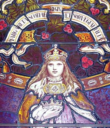 Margaret depicted in the Lerwick Town Hall