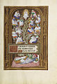 The Jesse Tree from the Spinola Hours. Master of James IV of Scotland Flemish, Bruges and Ghent or Mechelen, 1510-1520