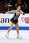 Wakaba Higuchi in her free skate at the 2018 World Championships