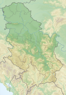 Map showing the location of Gornje Podunavlje